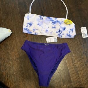 High waisted bikini bottoms